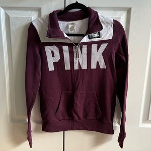 Victoria’s Secret PINK quarter zip sweat shirt